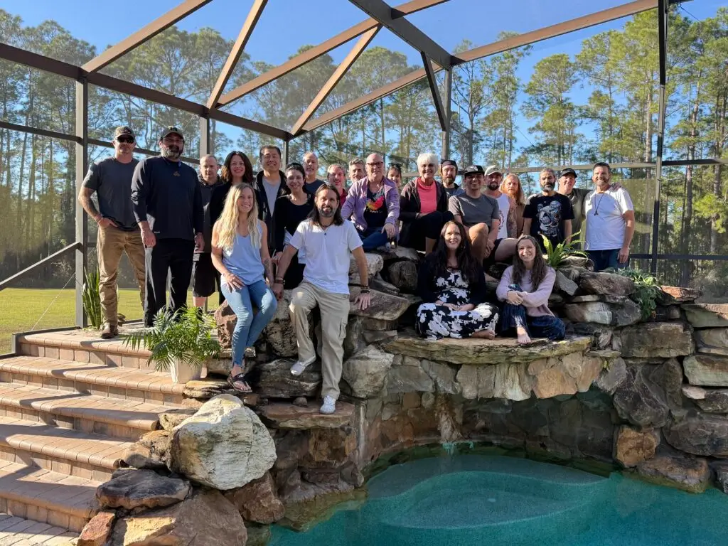 inekawa members gathering by the pool